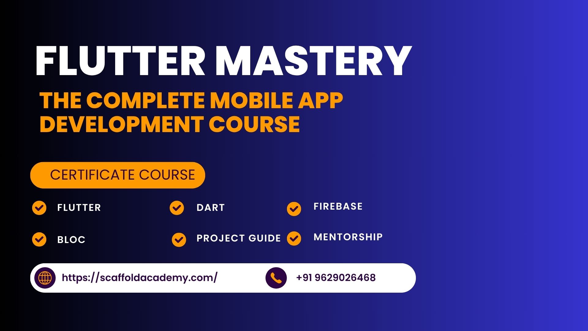 Flutter Mastery – Complete Mobile App Development Course